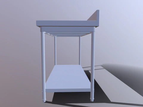 Stainless Steel Table 3D Model