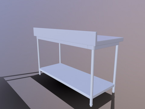 Stainless Steel Table 3D Model