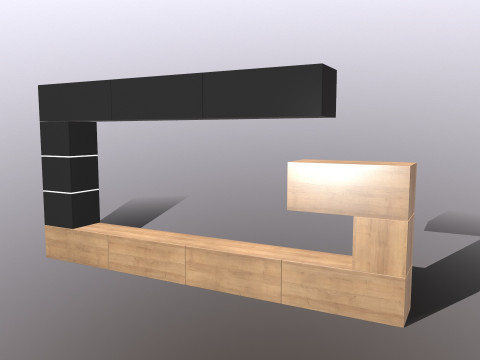 Unidade de TV Modelo 3D