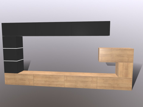 Телевізійний блок 3D Модель