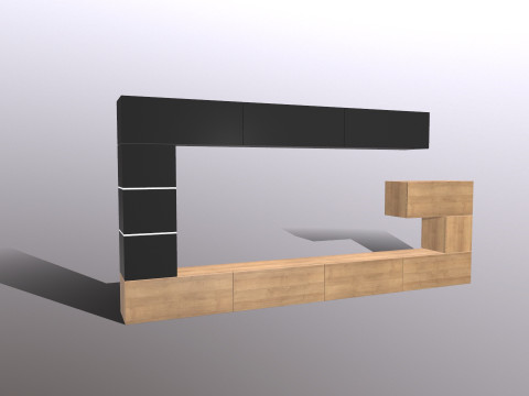 Телевізійний блок 3D Модель
