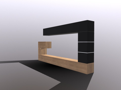 Телевізійний блок 3D Модель