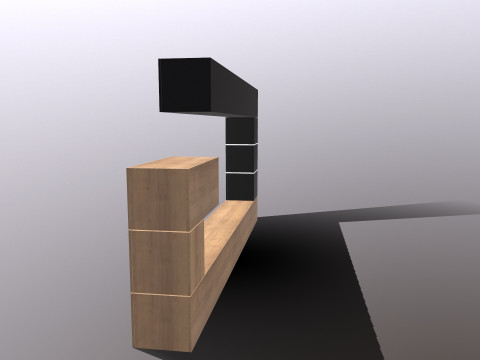 Телевізійний блок 3D Модель