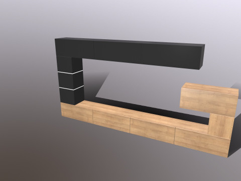Телевізійний блок 3D Модель