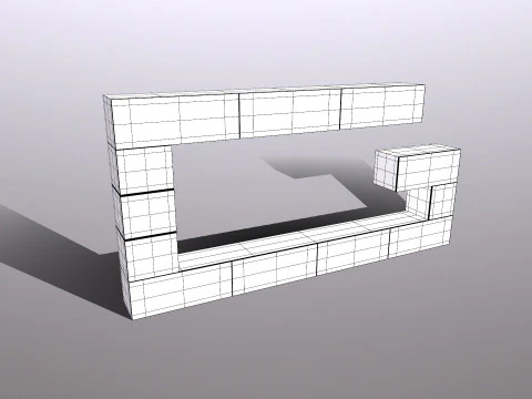 TV Unit 3D Model