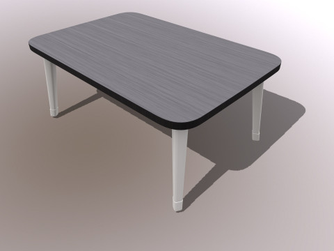 Escritorio de madera para computadora Modelo 3D