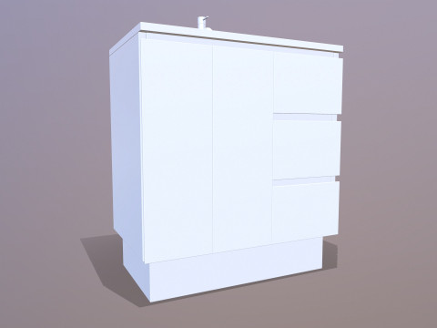 Vanit&eacute; de salle de bain Modèle 3D