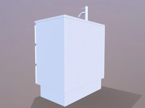 Tocador de ba&ntilde;o Modelo 3D