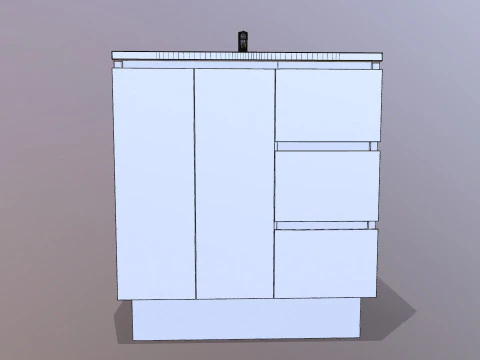 Tocador de ba&ntilde;o Modelo 3D