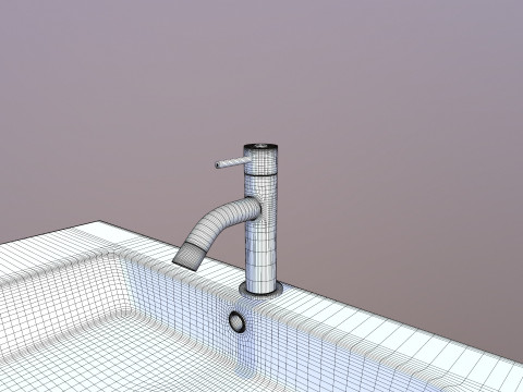 Vanit&eacute; de salle de bain Modèle 3D
