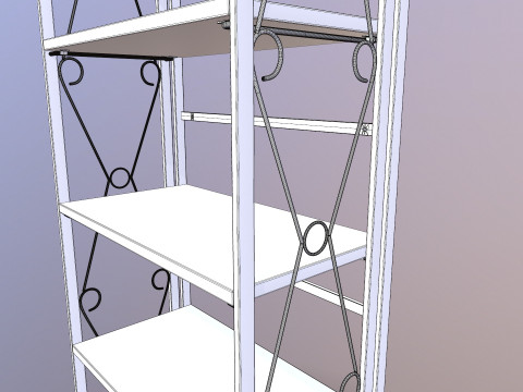 Kitchen Racks 3D Model