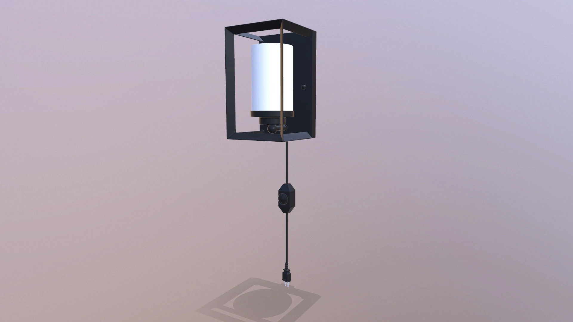 Wall Lamp 3D Model .c4d .max .obj .3ds .fbx .stl .blend 