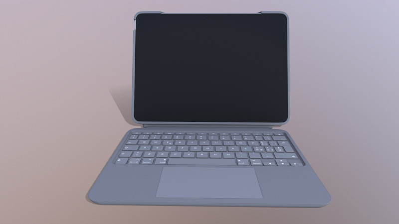Планшет Logitech COMBO TOUCH 3D Модель .c4d .max .obj .3ds .fbx .stl .blend 