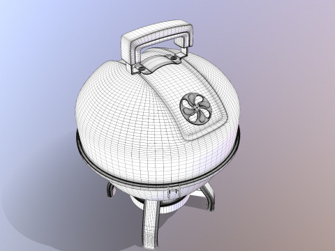केतली ग्रिल 3D मॉडल