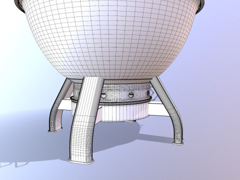 केतली ग्रिल 3D मॉडल