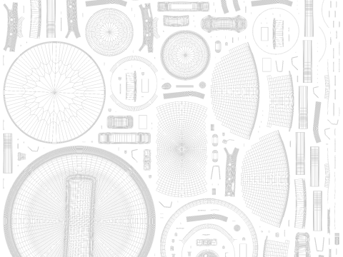 केतली ग्रिल 3D मॉडल