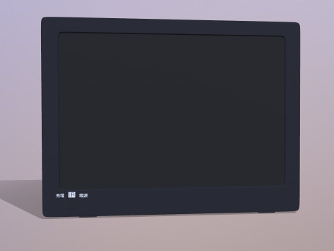Small Portable TV 3D Model