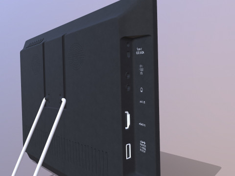 Small Portable TV 3D Model