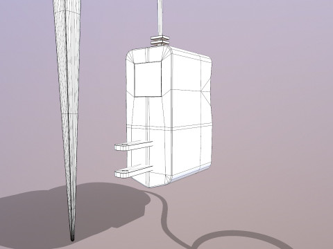 Cahaya Lonjakan Model 3D