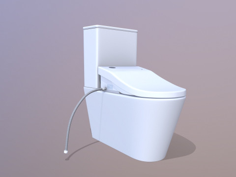 Ultra Bidet Toilet Suite 3D Model