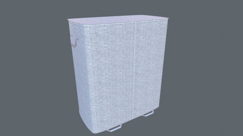 Laundry Basket 3D Model .c4d .max .obj .3ds .fbx .stl .blend