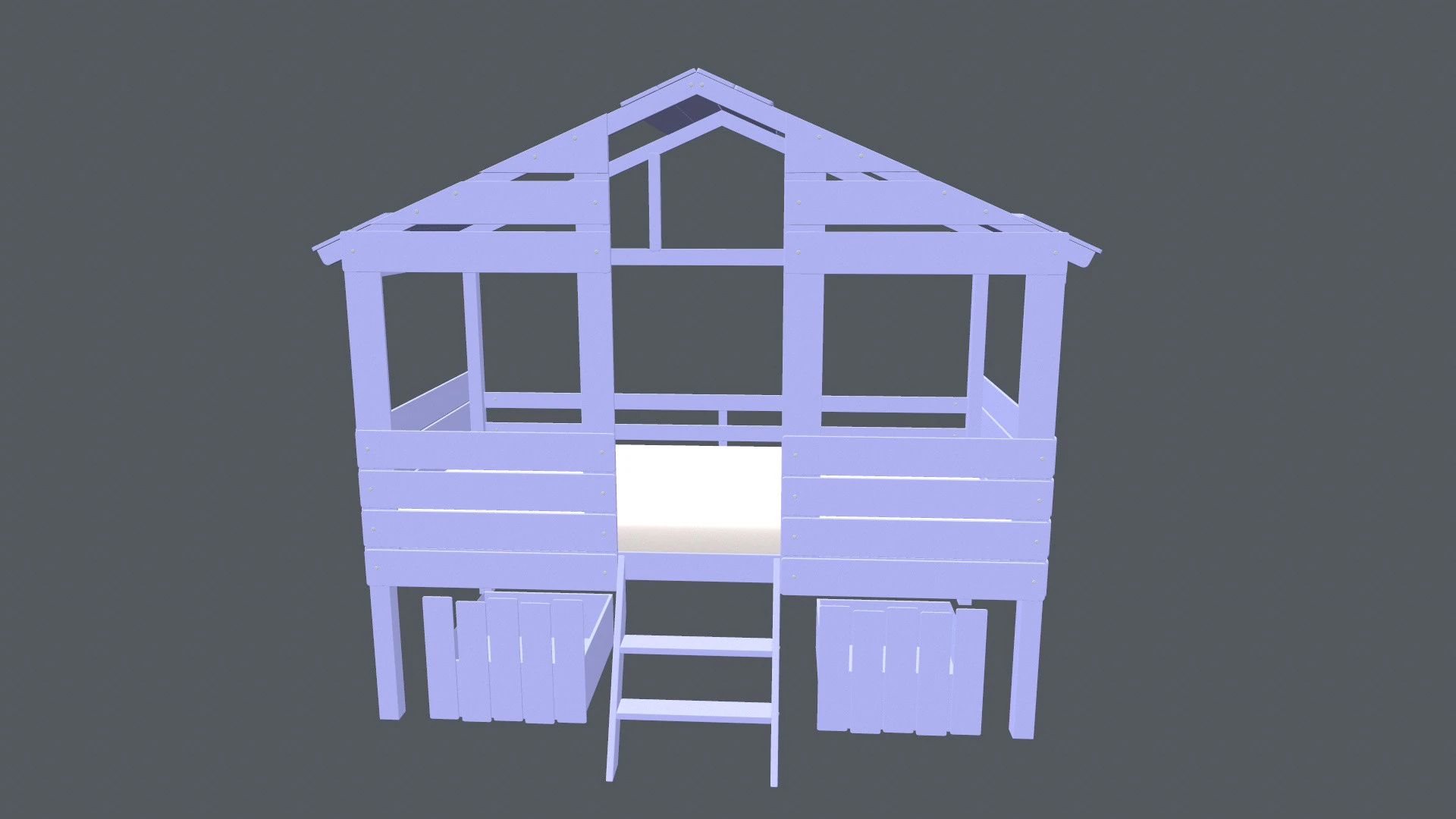 Baby cot 3D 3D Model .c4d .max .obj .3ds .fbx .stl .blend 