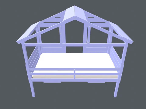 Baby cot 3D 3D Model