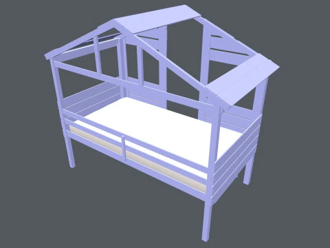 Baby cot 3D 3D Model