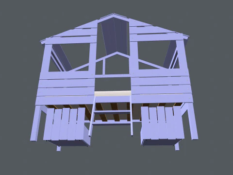 Baby cot 3D 3D Model