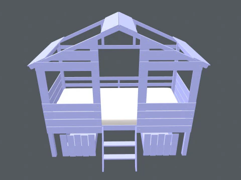 Baby cot 3D 3D Model
