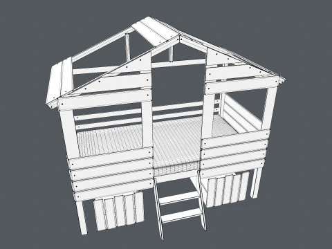 Baby cot 3D 3D Model
