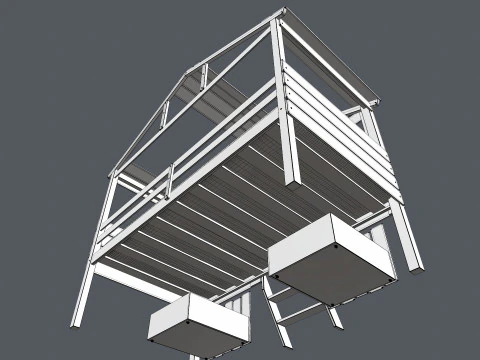 Baby cot 3D 3D Model