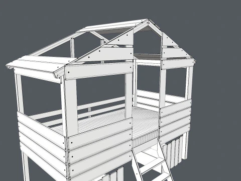 Baby cot 3D 3D Model