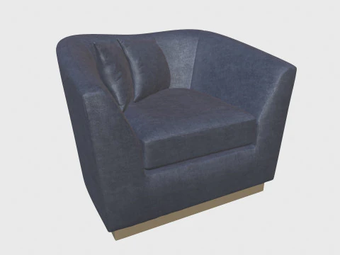 Anthrazitgraues Sofa 3D Modell