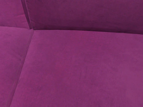 L Shape 5 Seater Velvet Luxury Sofa 3D Model
