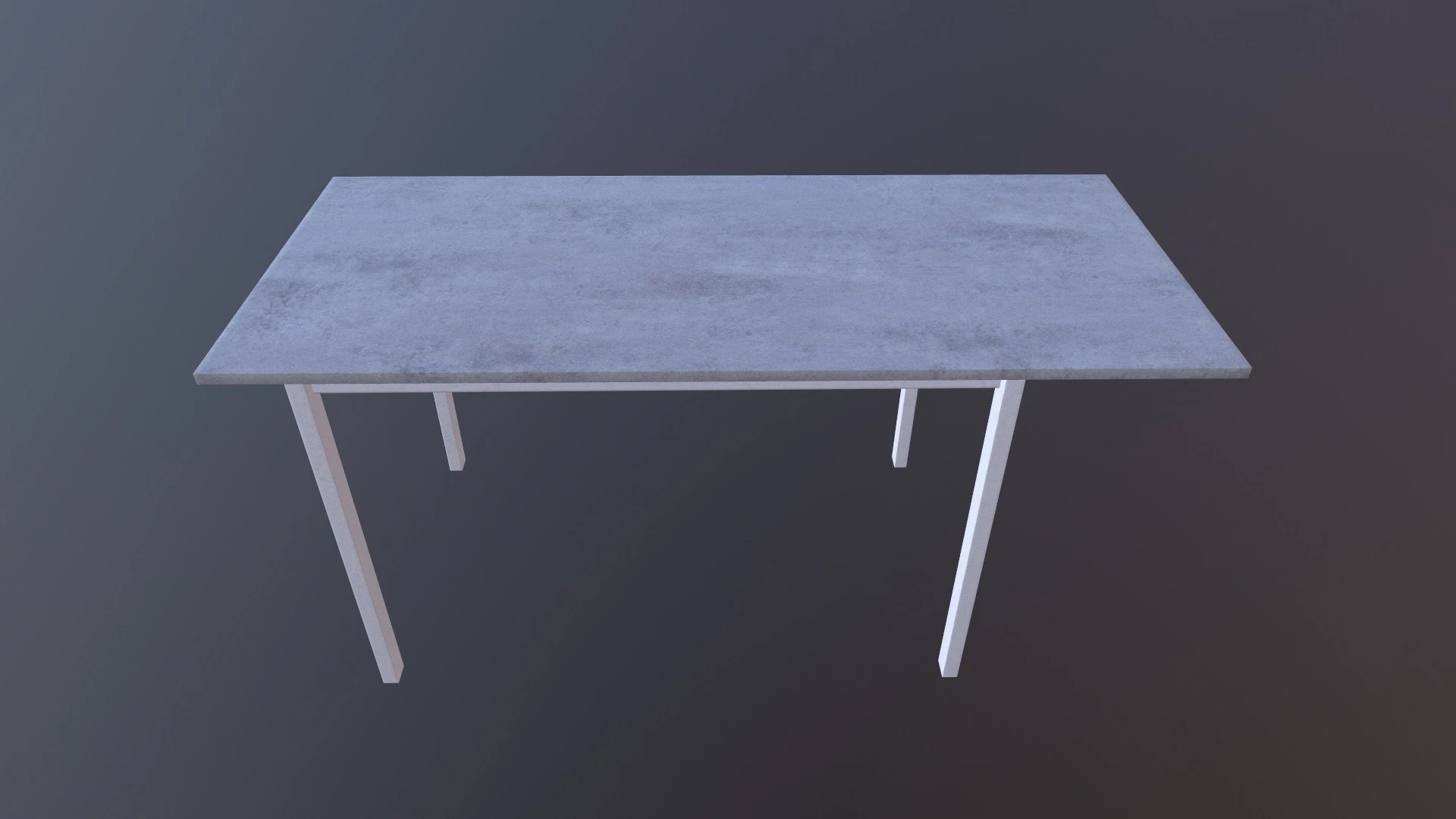 Table Grey Wooden 3D Model .c4d .max .obj .3ds .fbx .stl .blend 