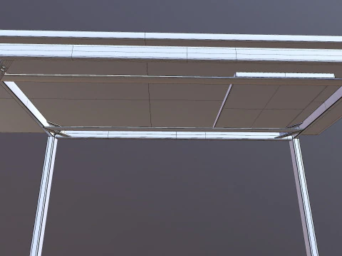 Table Grey Wooden 3D Model