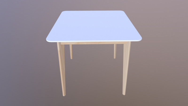 Meja persegi Model 3D .c4d .max .obj .3ds .fbx .stl .blend 