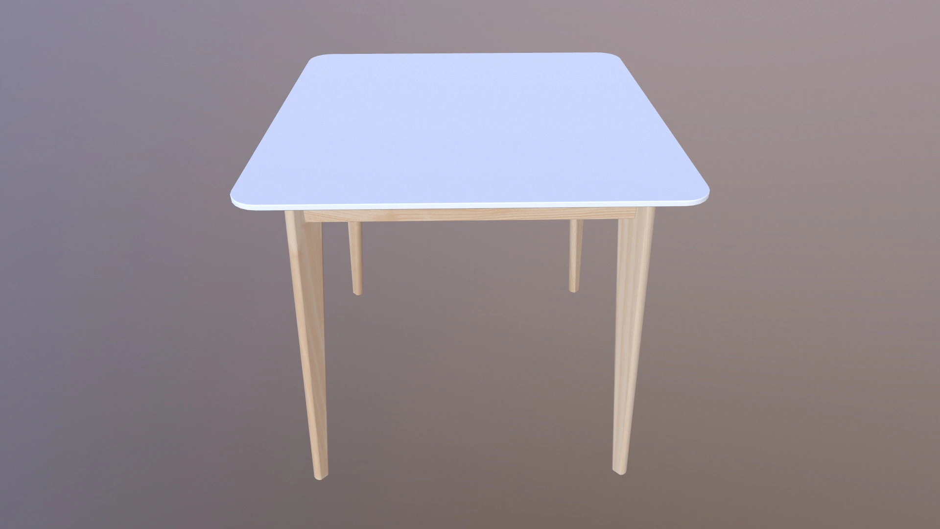 Table square 3D Model .c4d .max .obj .3ds .fbx .stl .blend 