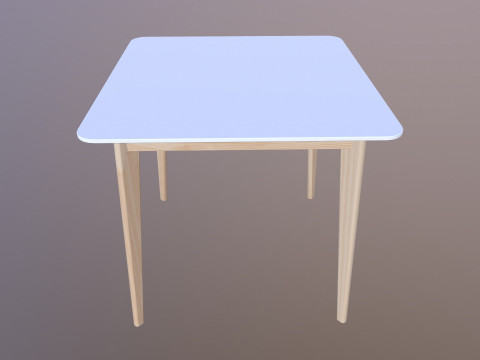 Стіл квадратний 3D Модель