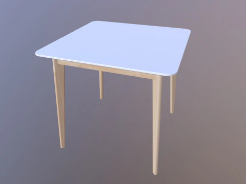 Table square 3D Model
