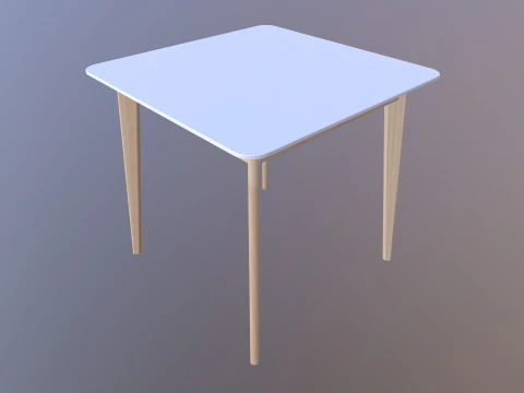 Table square 3D Model