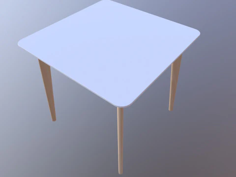 Table square 3D Model