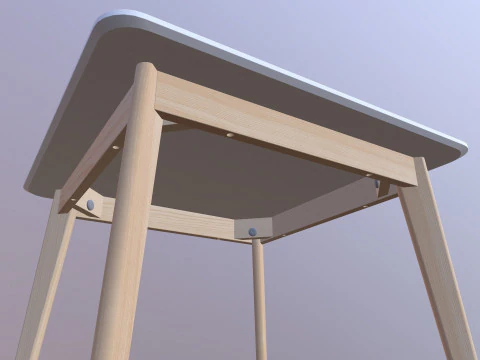 Table square 3D Model