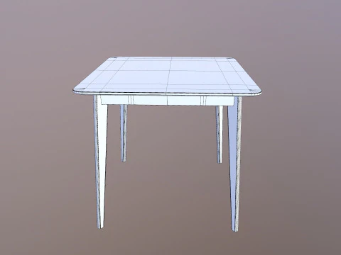 Table square 3D Model