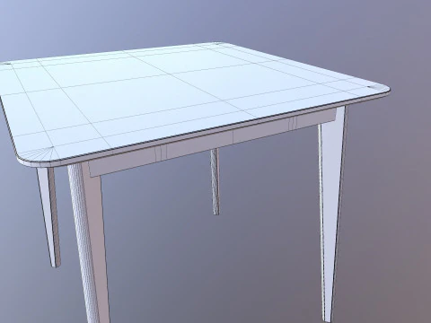 Table square 3D Model