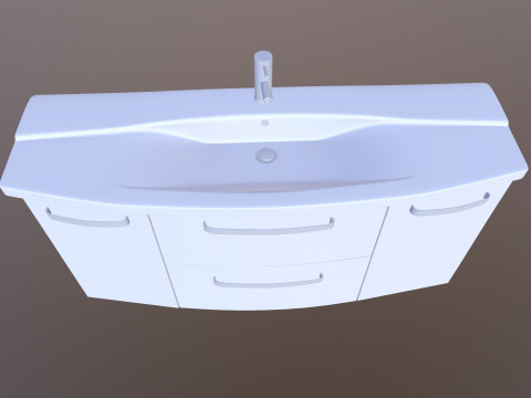 Washbasin bathroom sink 3D Model