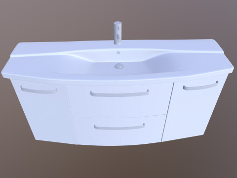 Washbasin bathroom sink 3D Model