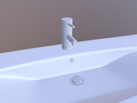 Washbasin bathroom sink 3D Model