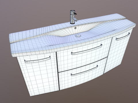 Washbasin bathroom sink 3D Model